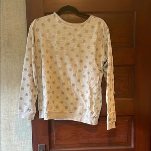 ASOS foil polka dot sweatshirt